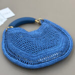 Chloe Summer Banana Hobo Bag In Raffia
